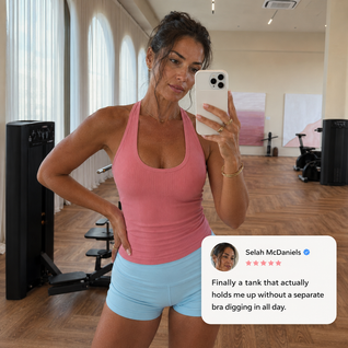 Women's Athletic Tank Top with Built in Bra