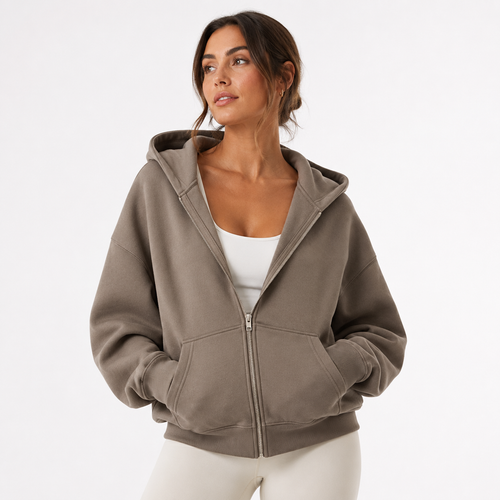 Oversized Zip-Up Hoodie