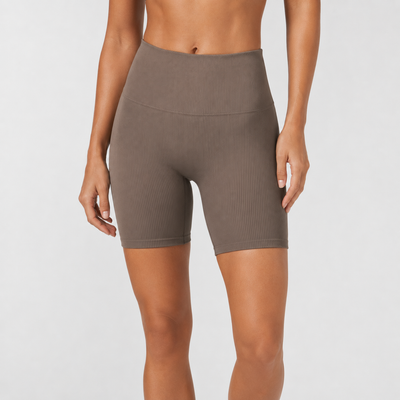 Seamless Ribbed Bike Shorts